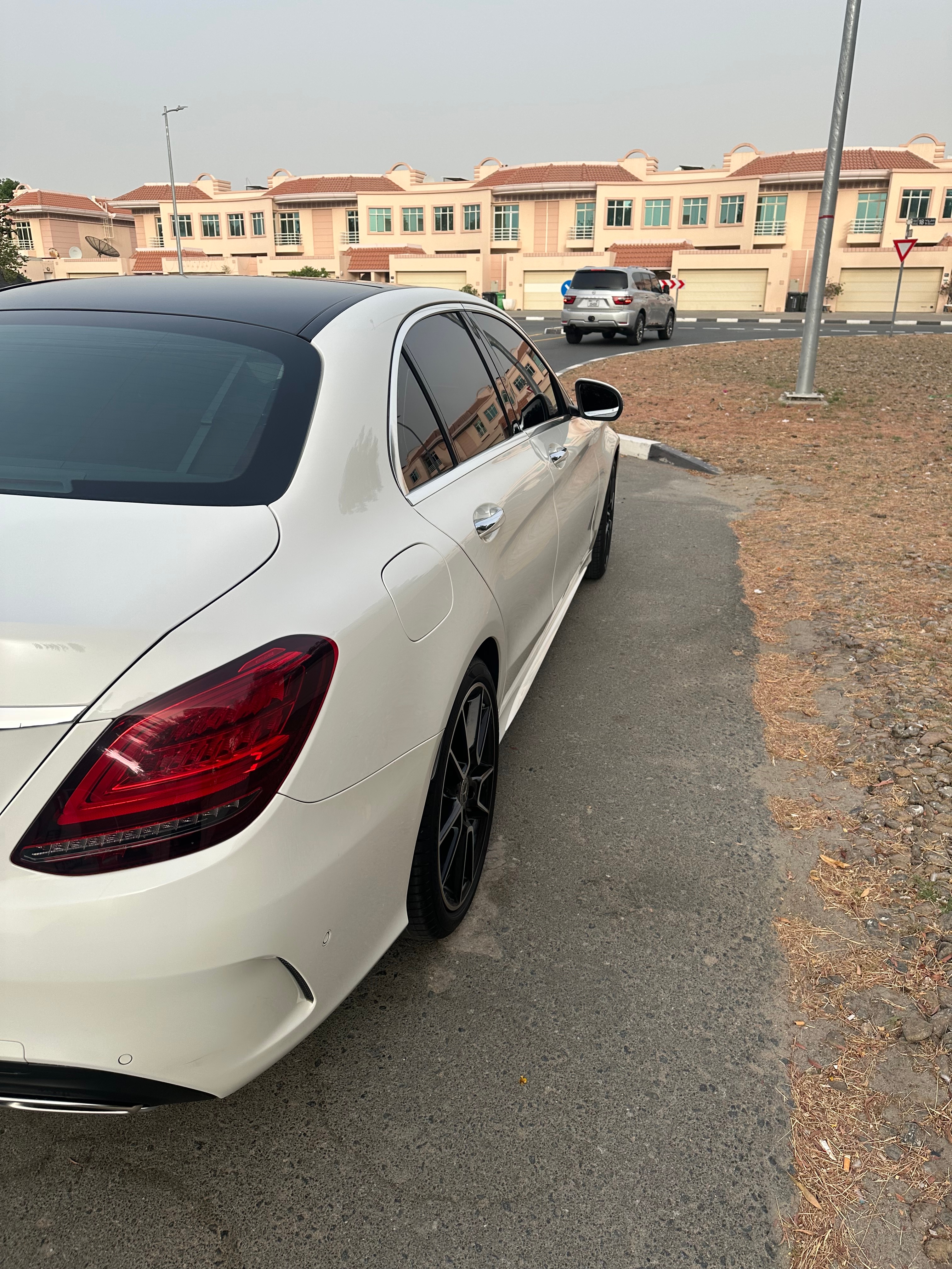 White Mercedes Benz C Class 2020